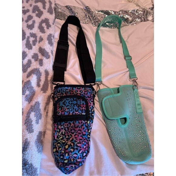 Lot of 2x .Stanley Dunkin Starbucks water coffee cold cup tumbler bag pouch - Picture 2 of 6